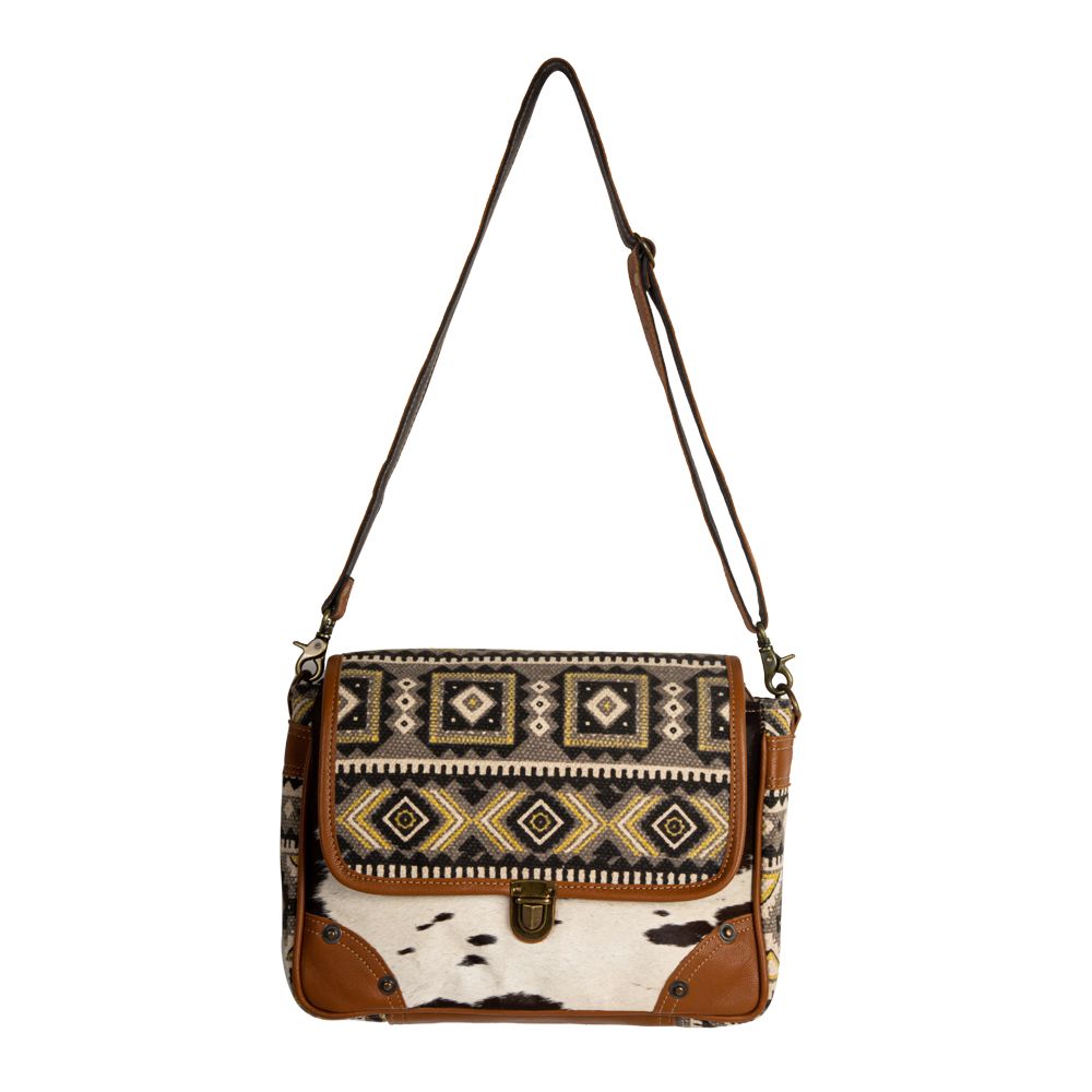 Messenger Bag with Cowhide
