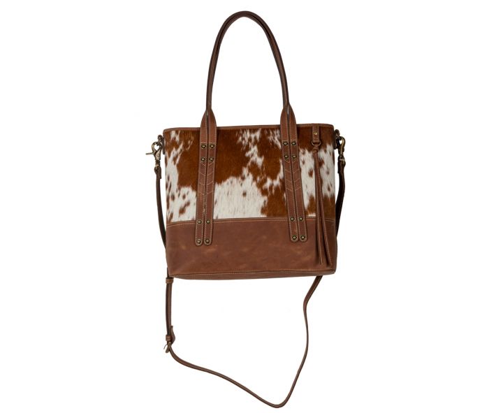 Leather and Cowhide Handbag