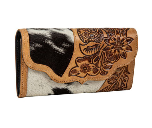 Hand Tooled Floral Wallet