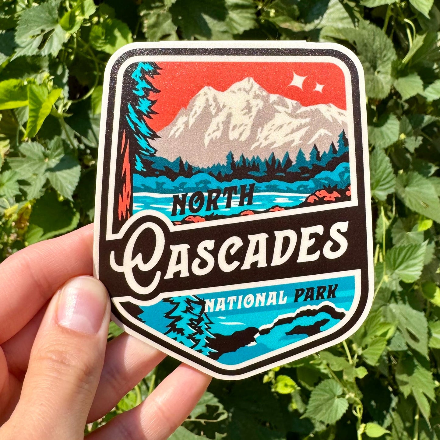 Vintage Style North Cascades National Park Sticker