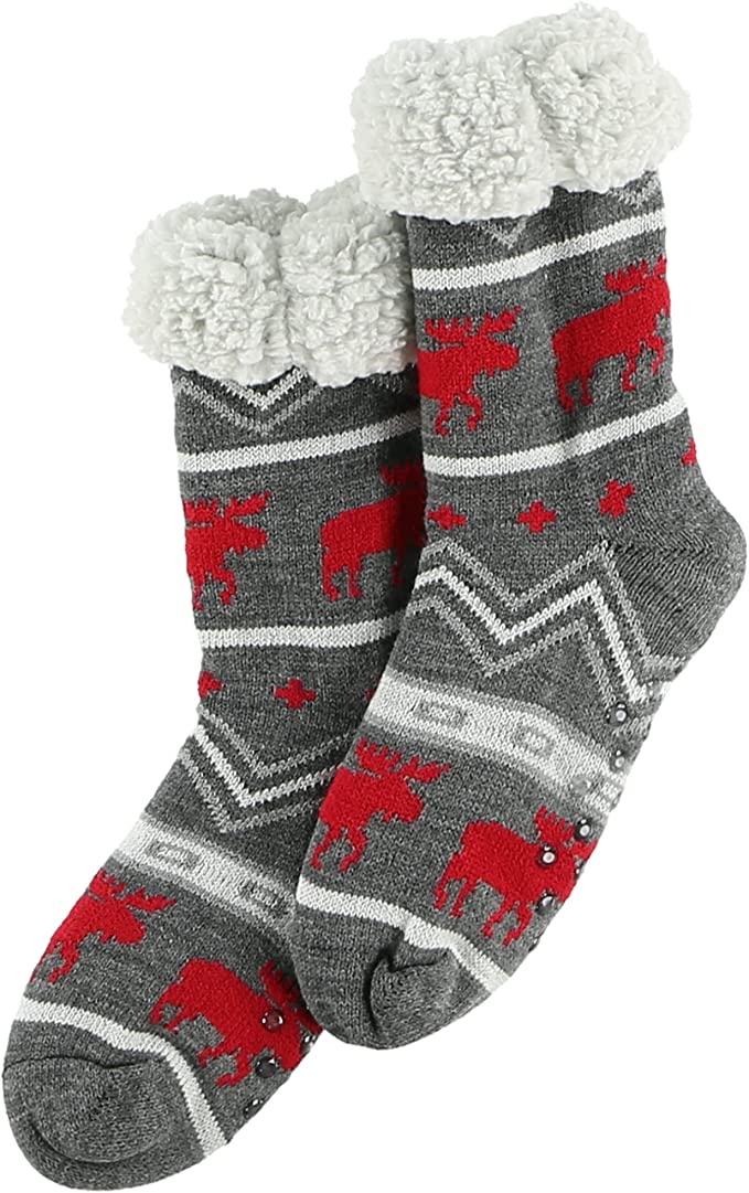 Cabin Moose Plush Sock
