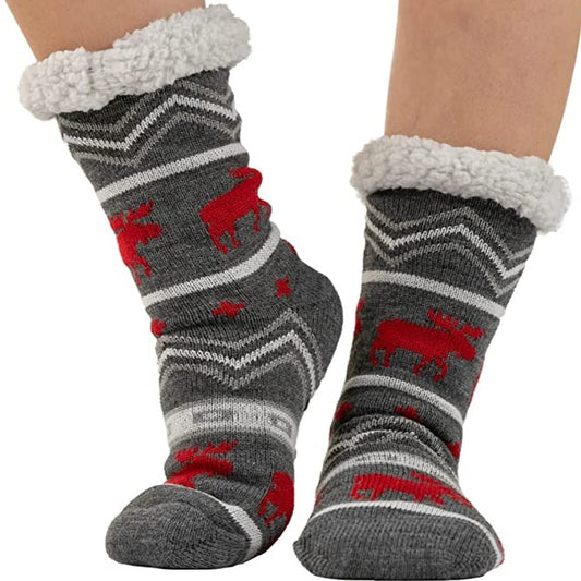 Cabin Moose Plush Sock