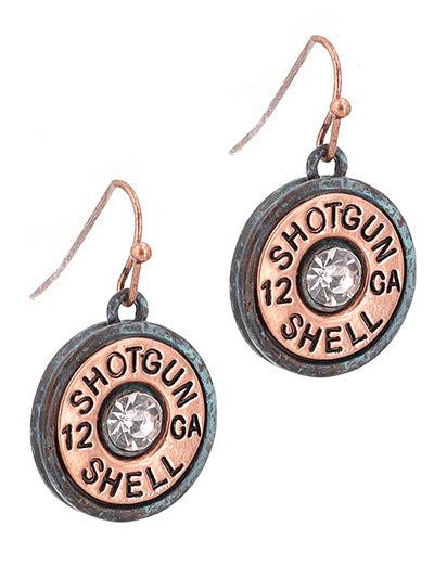 Shotgun Shell Dangly Earrings