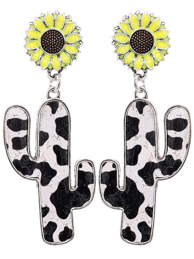 Cactus Flower Earrings