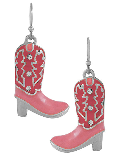 3D Western Boot Earrings