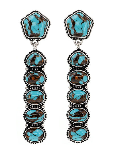 Western Turquoise Earring