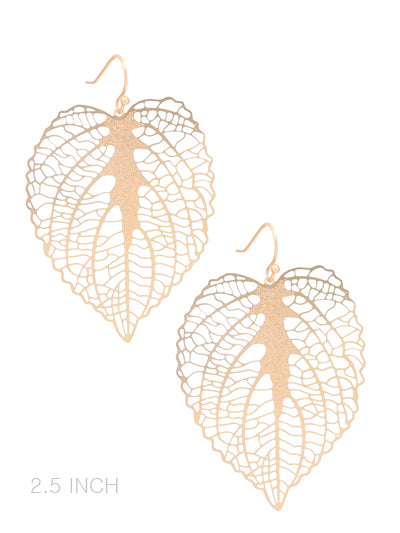 Large Leaf Earrings