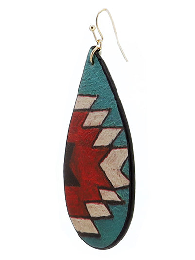 Western Style Bold Color Earrings