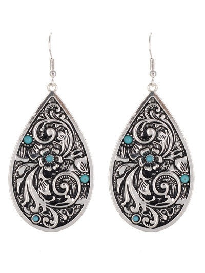 Floral Turquoise Earrings